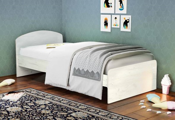 Кровать 800х2000 со средником и низкой ножной спинкой в Элисте - изображение