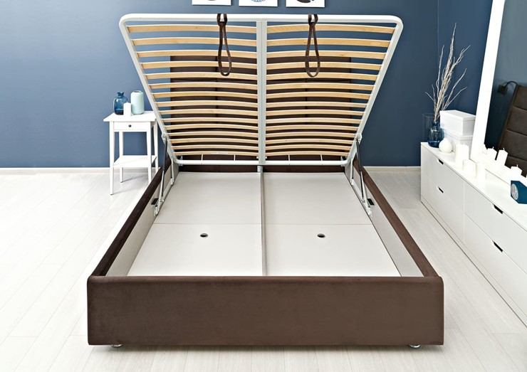 Полутороспальная кровать Chocolate 1400х2000 с подъёмным механизмом в Элисте - изображение 6