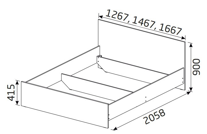 Кровать 2-спальная Классика 1600х2000 с ортопедическим основанием в Элисте - изображение 1