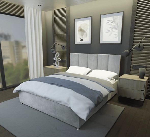 Кровать в спальню Мерида 160х200 с ортопедическим основанием в Элисте - изображение 1