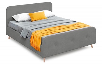 Односпальная кровать Сиерра 1200 (с подъемным механизмом и коробом) Торонто серый в Элисте