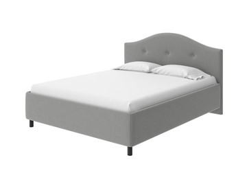 Кровать 2-спальная Como (Veda) 7 140x190, Искусственная шерсть (Лама Светло-серый) в Элисте