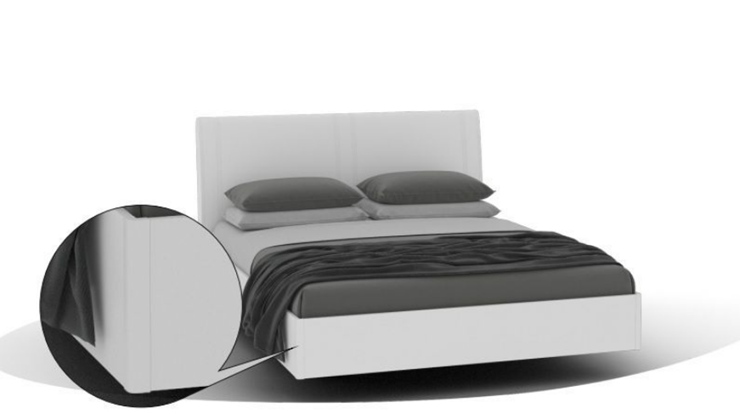 Кровать 1,5спальная Domenica, Кр-06 (1400), с ГПМ в Элисте - изображение 2