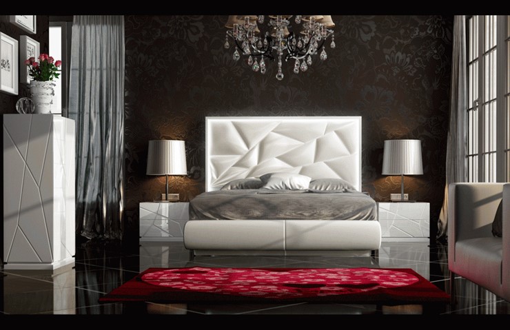 Спальная кровать FRANCO KIU 1242 с LED подсветкой изголовья (160х200) в Элисте - изображение 11