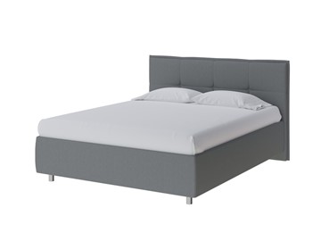 Кровать полутороспальная Lino 140х200, Рогожка (Savana Grey (серый)) в Элисте