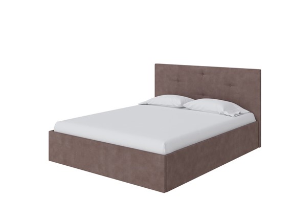 Кровать в спальню Mono Plus 140х200, Рогожка (Тетра Мраморный) в Элисте - изображение