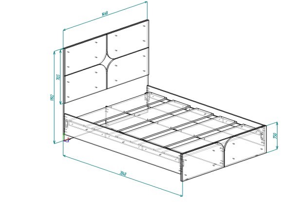 Кровать в спальню Монро КР-002 в Элисте - изображение 1