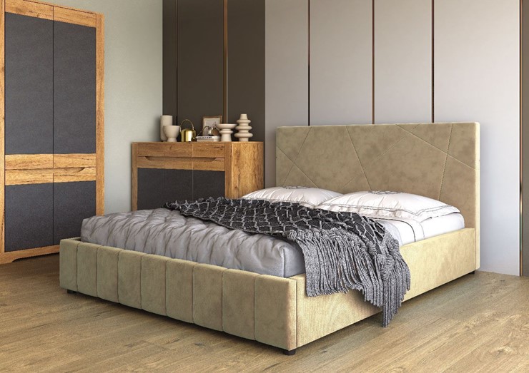 Кровать в спальню Нельсон Абстракция 140х200 (вариант 3) без основания в Элисте - изображение 1
