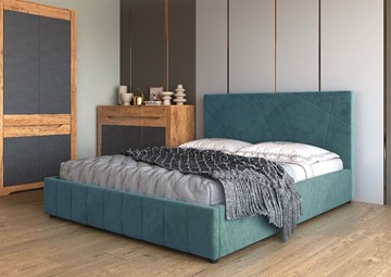 Спальная кровать Нельсон Абстракция 140х200 (вариант 4) с основанием в Элисте - предосмотр 1