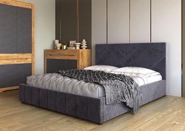 Кровать спальная Нельсон Линия 160х200 (вариант 2) с подъёмным механизмом в Элисте - предосмотр 1