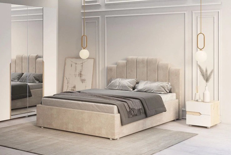 Кровать двуспальная с подъемным механизмом Амелия 1800 в Элисте - изображение 4