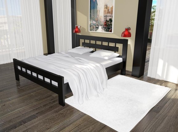 1,5-спальная кровать Сакура 1200, Венге в Элисте - изображение