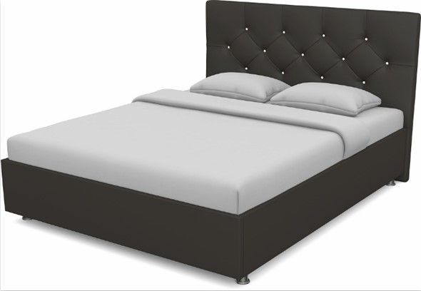 Кровать полутороспальная Моника 1400 с основанием (Nitro Brown) в Элисте - изображение