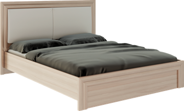 Кровать спальная Глэдис М31 (Шимо светлый/Белый текстурный) в Элисте - предосмотр