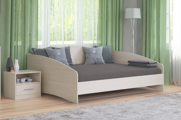 Спальная кровать Этюд Софа 160х190, Дуб Шамони в Элисте - изображение