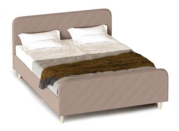 Спальная кровать Мелоди 1600 (с подъемным механизмом и ящиком) Альба мокко в Элисте - изображение
