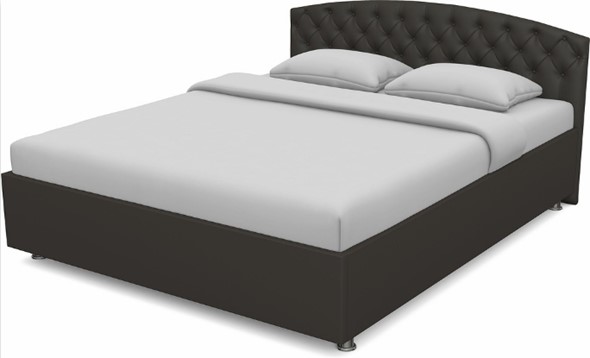 Двуспальная кровать с механизмом Пальмира 1600 (Nitro Brown) в Элисте - изображение