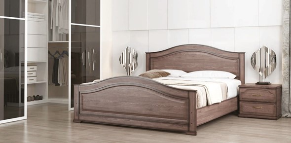 Кровать 2-спальная Стиль 1, 160х200 с основанием в Элисте - изображение