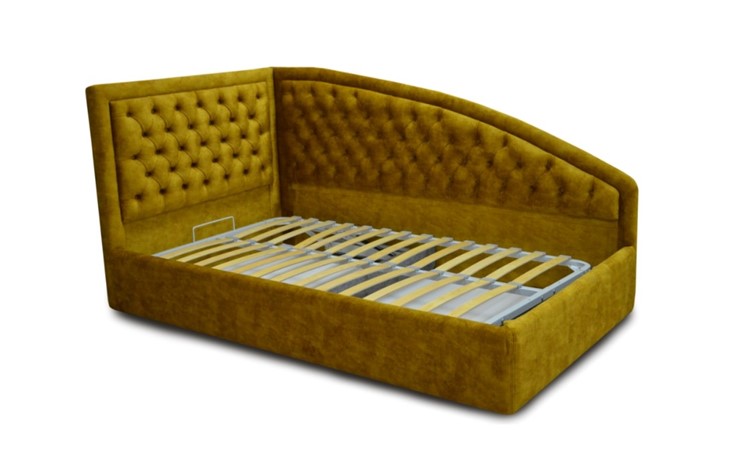 Угловая кровать с низкими ножками Грета 104х215 см в Элисте - изображение 1