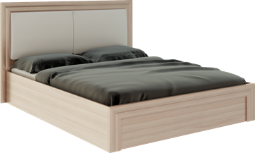 Кровать с механизмом 2-спальная Глэдис М32 (Шимо светлый/Белый текстурный) в Элисте