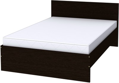 Полутороспальная кровать K14 с основанием, цвет Венге в Элисте - изображение