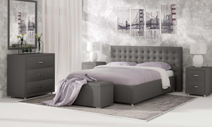Спальная кровать Siena 90х190 с основанием в Элисте - изображение 2