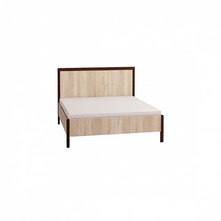Спальная кровать Bauhaus 4 + 4.1 Основание с гибкими ламелями 1200, Металл, Дуб Сонома в Элисте - изображение