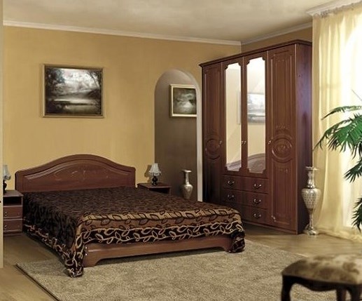 Спальня Ивушка-5, цвет Итальянский орех в Элисте - изображение