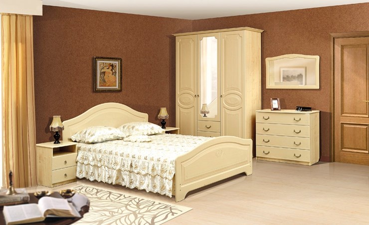 Гарнитур спальный Ивушка-5, цвет Дуб беленый в Элисте - изображение