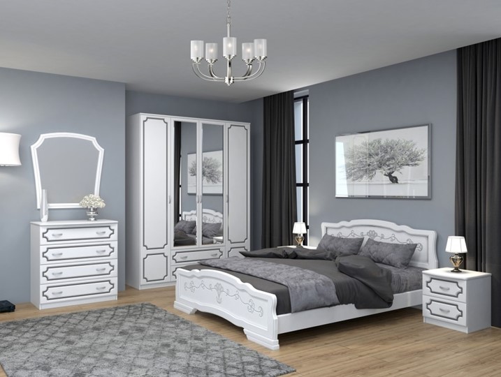 Модульная спальня Лак (Белый Жемчуг) в Элисте - изображение