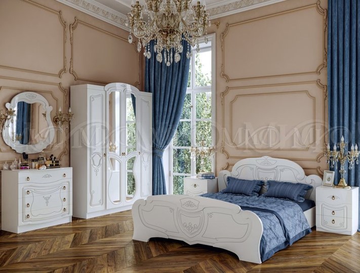 Модульная спальня Мария, Белый глянец в Элисте - изображение