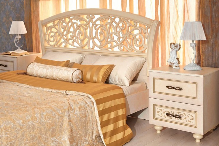 Гарнитур в спальню Александрия, кровать, 2 тумбочки, Ленто в Элисте - изображение 10