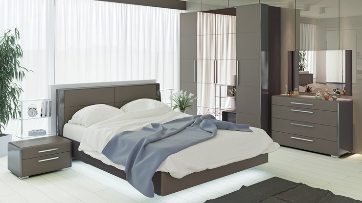 Спальня Наоми №2, цвет Фон серый, Джут в Элисте - изображение 4
