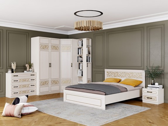 Модульная спальня Оливия  Ваниль / Ясень жемчужный в Элисте - изображение