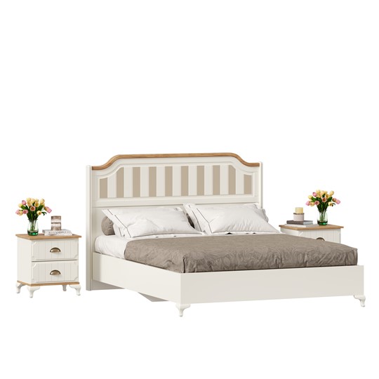 Спальный гарнитур Вилладжио, набор 3 (кровать 1600 с механизмом) в Элисте - изображение