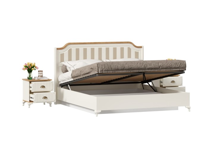 Гарнитур в спальню Вилладжио, набор 4 (кровать 1800 с механизмом) в Элисте - изображение 1