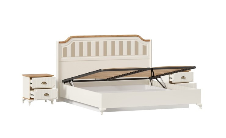 Гарнитур в спальню Вилладжио, набор 4 (кровать 1800 с механизмом) в Элисте - изображение 2