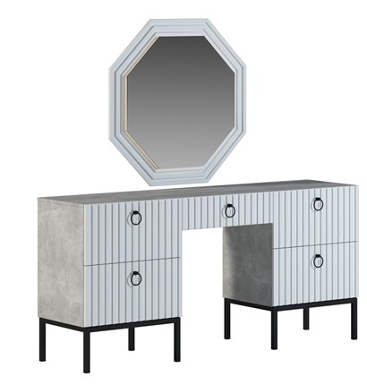Косметический стол с зеркалом Бержер, Б 2.0.6 в Элисте - изображение