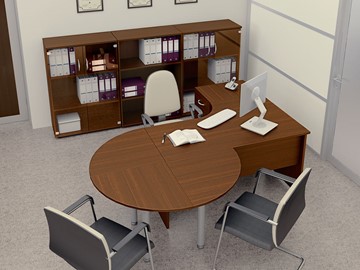 Набор мебели в офис Комфорт №2 (французский орех) в Элисте - предосмотр