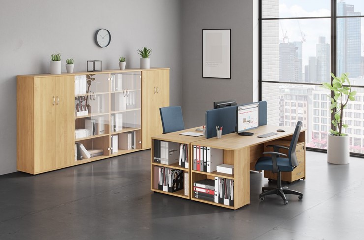 Комплект офисной мебели Формула (вяз светлый) в Элисте - изображение 2