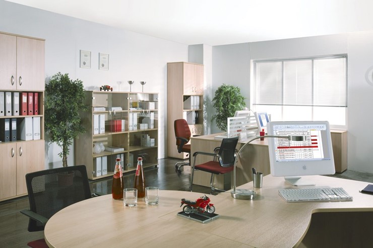 Комплект офисной мебели Формула (вяз светлый) в Элисте - изображение 1