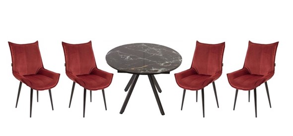 Набор мебели стол Олимп, 4 стула Осло в Элисте - изображение