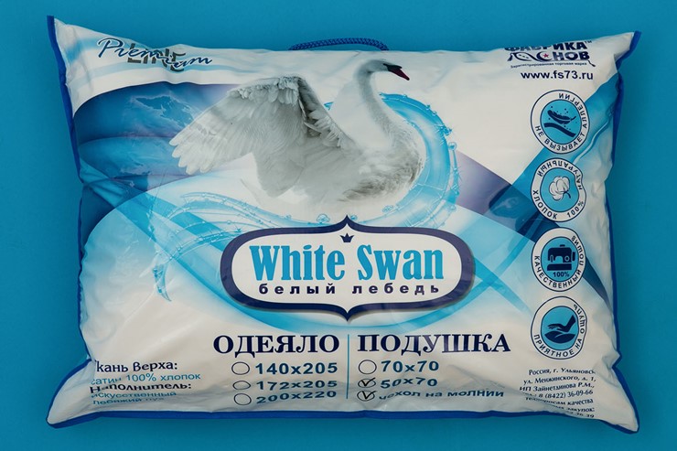 Подушка 50х70 Белый лебедь в Элисте - изображение 2