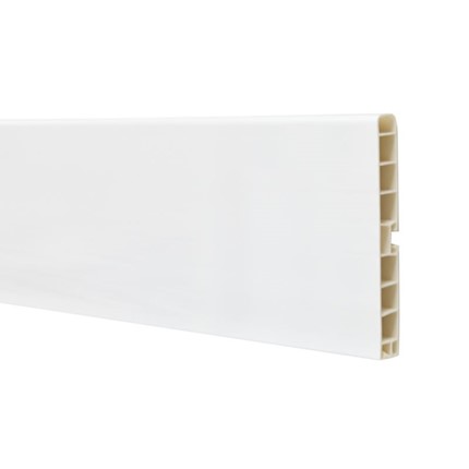 Кухонный цоколь ПВХ 4м, высота 150 мм, белый в Элисте - изображение