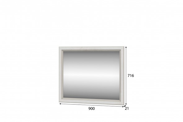 Зеркало настенное ЗР-101 Сосна Санторини светлый в Элисте - изображение