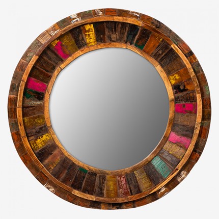 Настенное зеркало Маниша круглое в Элисте - изображение