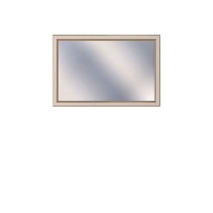 Навесное зеркало Сиена, Бодега белый / патина золото, 92х52 в Элисте - изображение