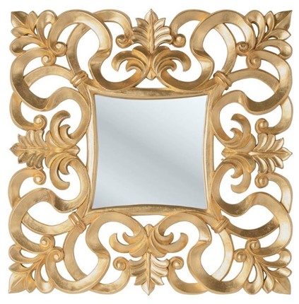 Зеркало навесное PU021 золото в Элисте - изображение