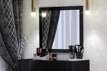 Зеркало в спальню Марсель (Черное) в Элисте - предосмотр 2