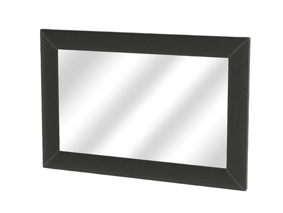 Зеркало навесное OrmaSoft 2, экокожа черная в Элисте - изображение
